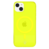 Neon Yellow Clear iPhone Case