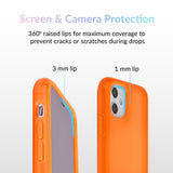 Neon Orange Clear iPhone Case