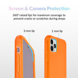 Neon Orange Clear iPhone Case