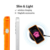 Neon Orange Clear iPhone Case