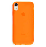 Neon Orange Clear iPhone Case