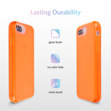 Neon Orange Clear iPhone Case