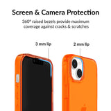 Neon Orange Clear iPhone Case