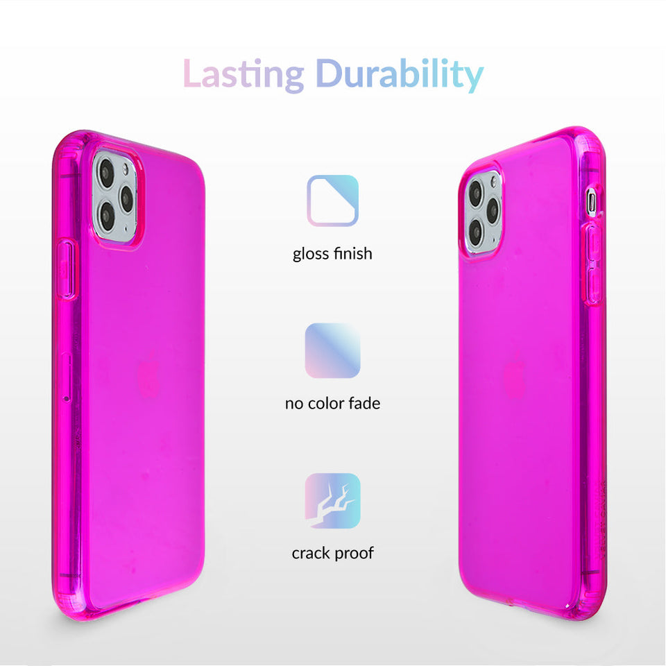 Neon Purple iPhone Case