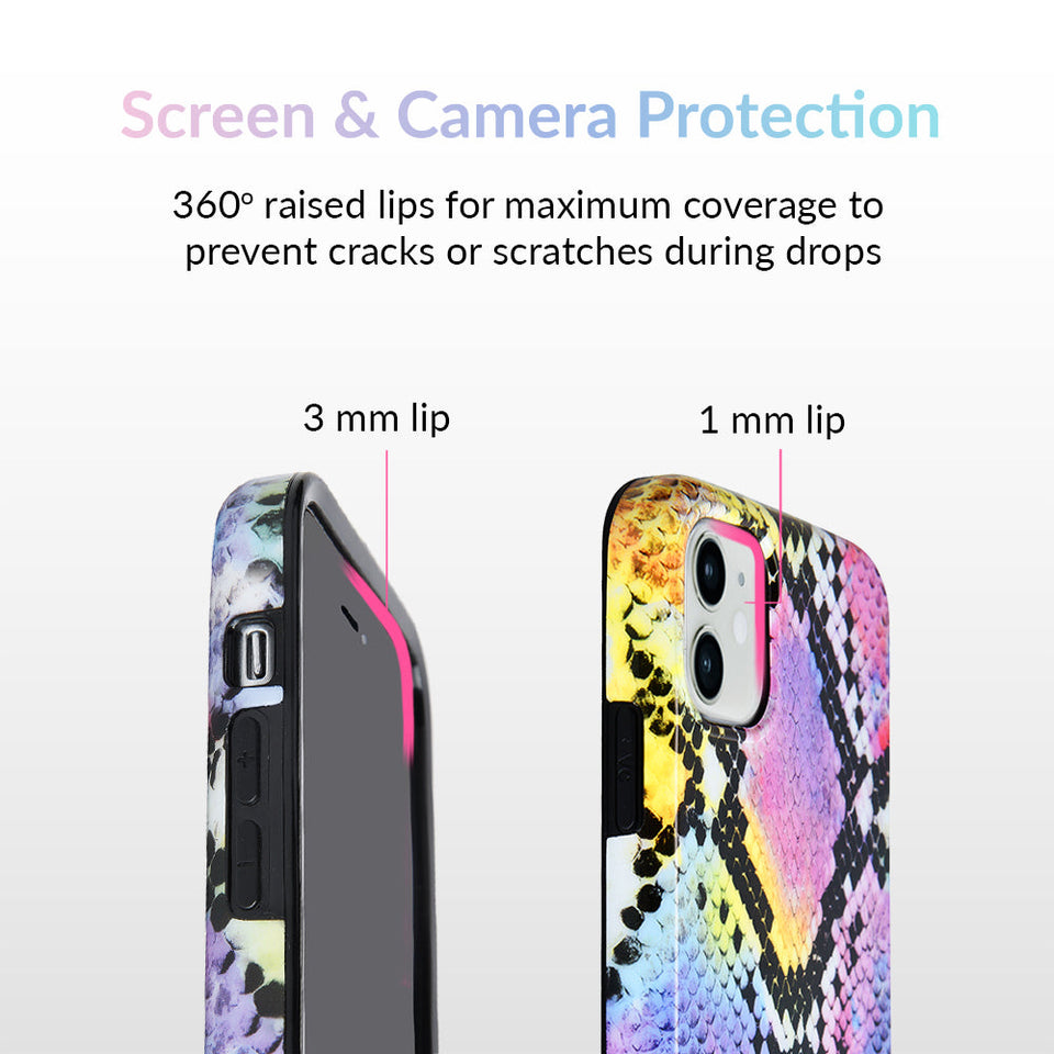 Neon Snakeskin iPhone Case