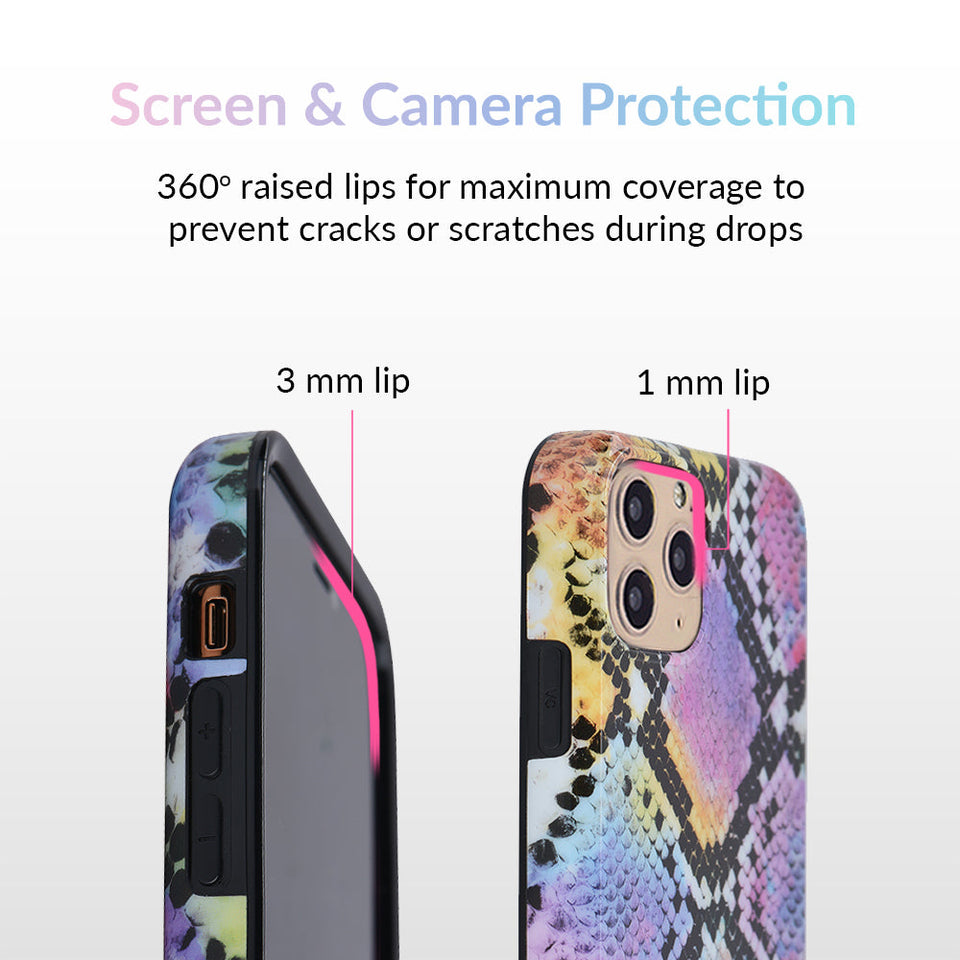 Neon Snakeskin iPhone Case