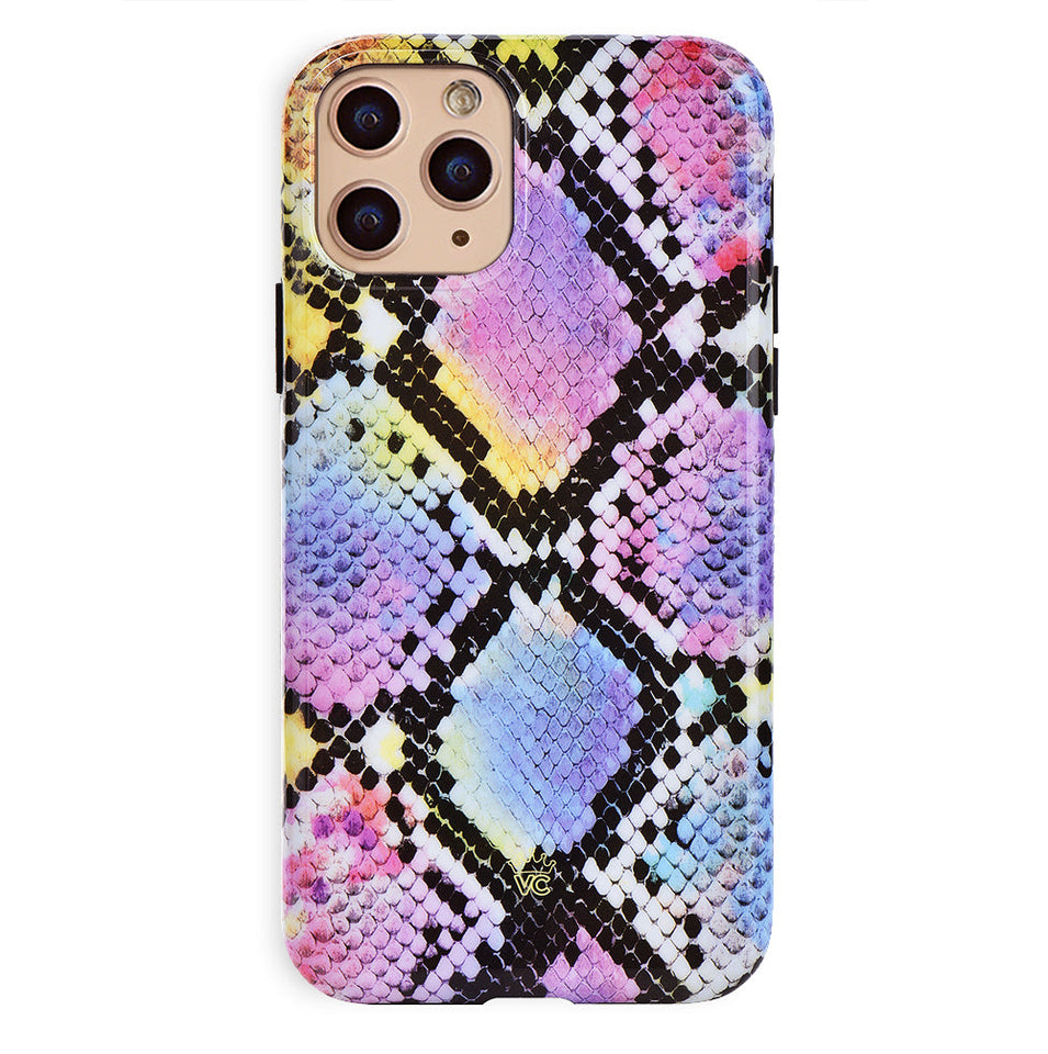 Neon Snakeskin iPhone Case