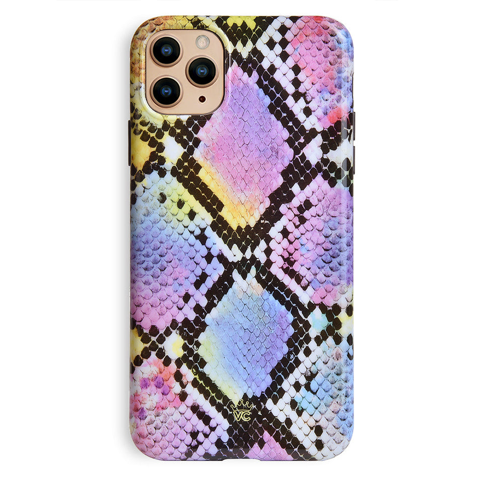 Neon Snakeskin iPhone Case