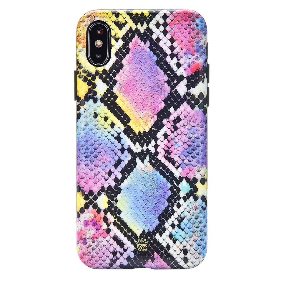 Neon Snakeskin iPhone Case