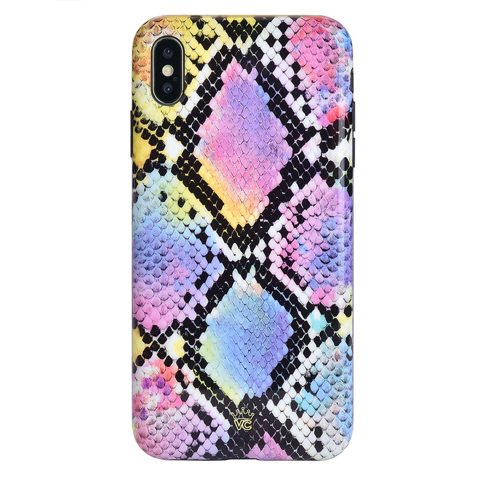 Neon Snakeskin iPhone Case