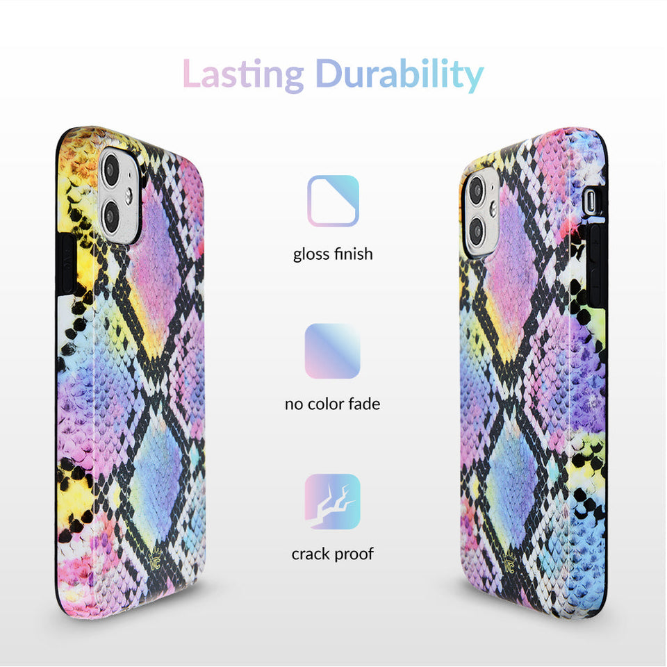 Neon Snakeskin iPhone Case
