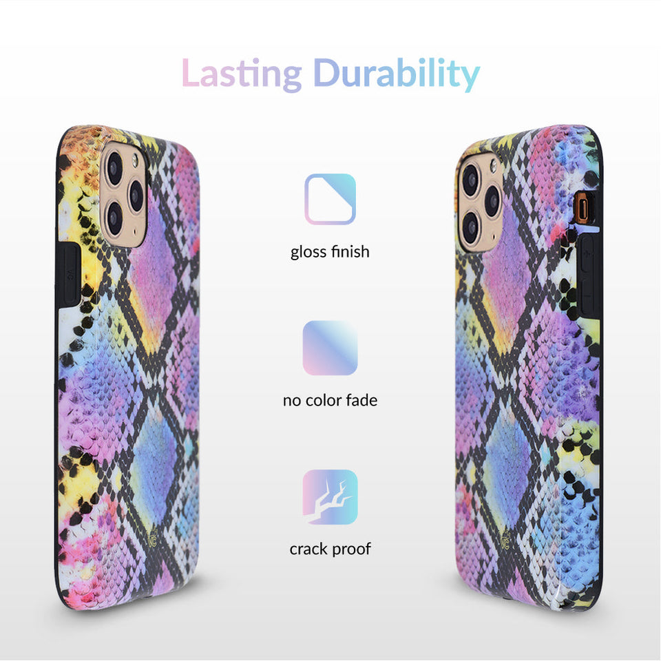 Neon Snakeskin iPhone Case