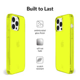 Neon Yellow Clear iPhone Case