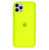 Neon Yellow Clear iPhone Case