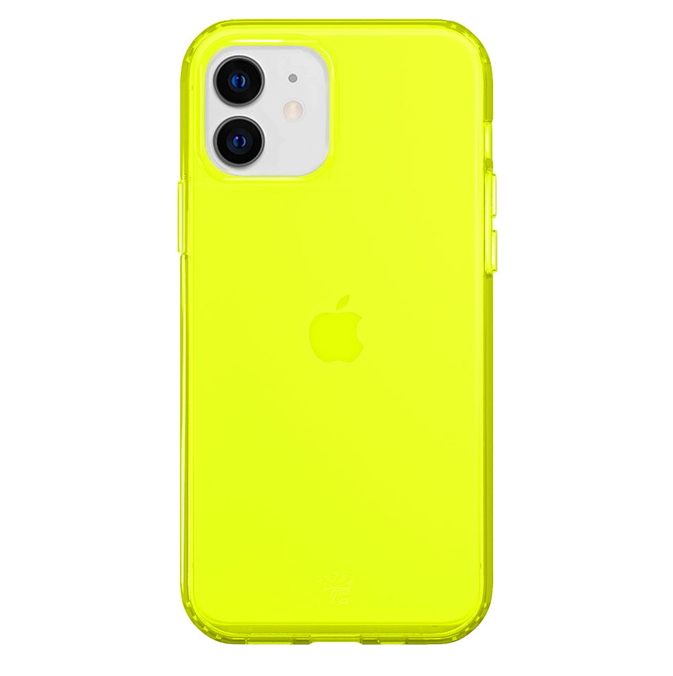 Neon Yellow Clear iPhone Case