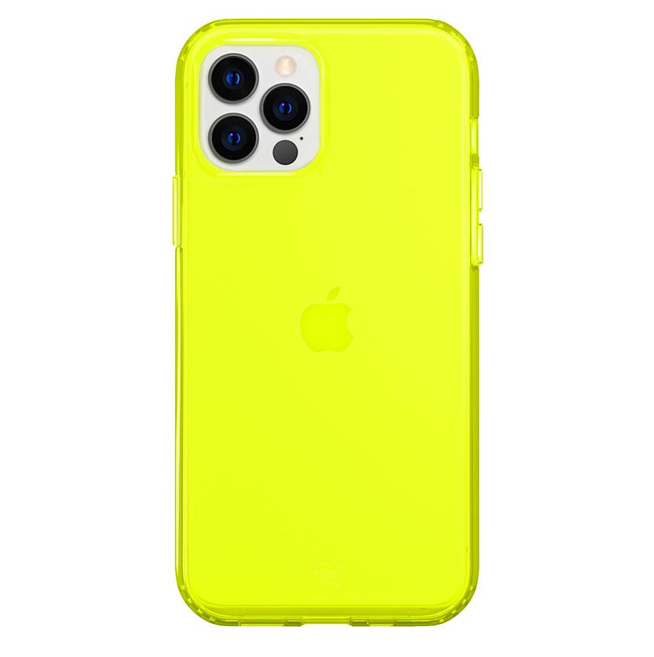 Neon Yellow Clear iPhone Case