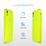Neon Yellow Clear iPhone Case