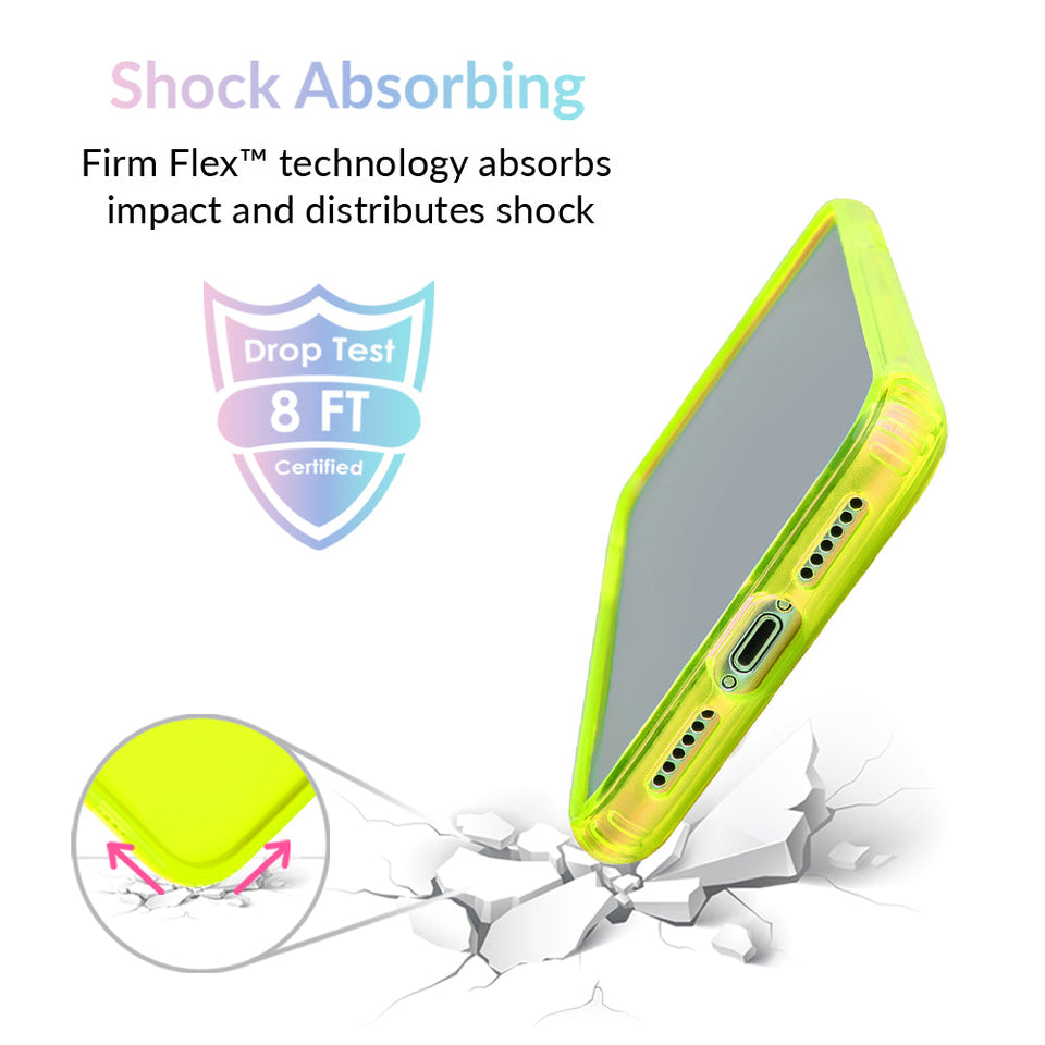Neon Yellow Clear iPhone Case