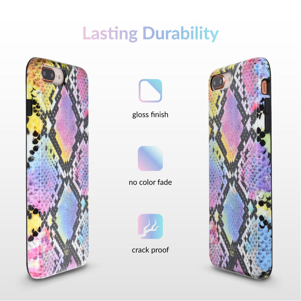 Neon Snakeskin iPhone Case