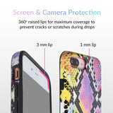 Neon Snakeskin iPhone Case