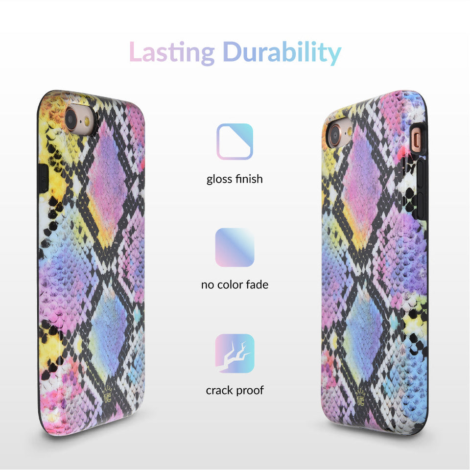 Neon Snakeskin iPhone Case