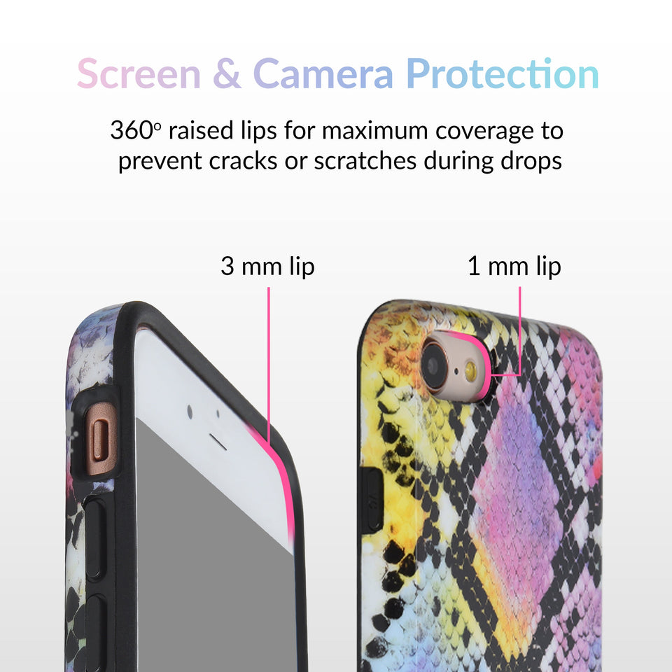 Neon Snakeskin iPhone Case