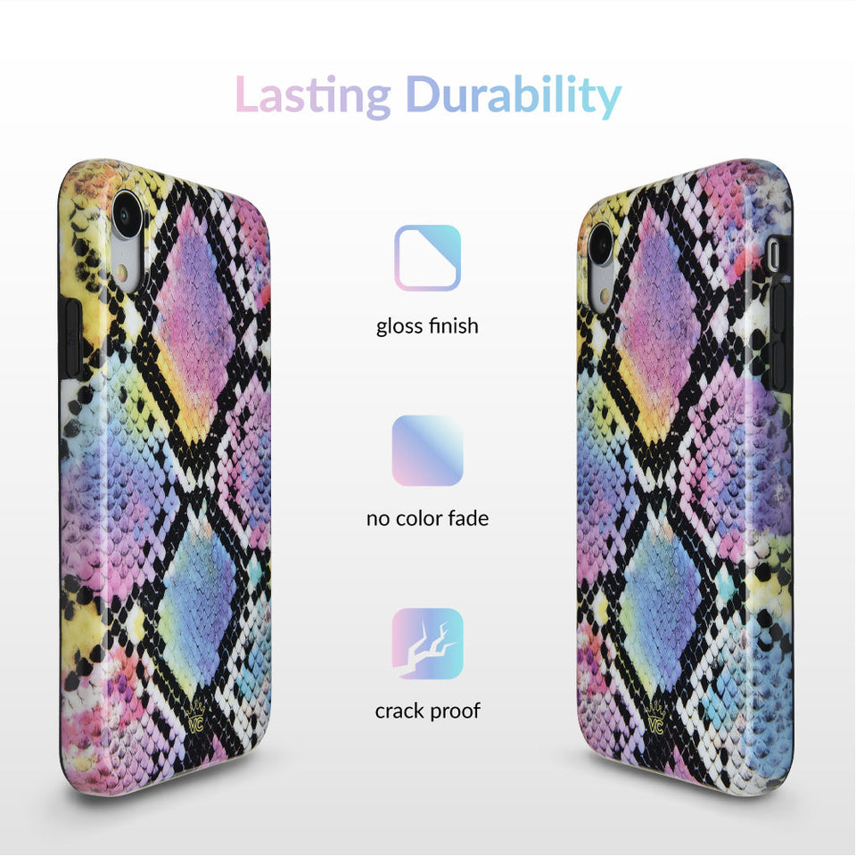 Neon Snakeskin iPhone Case