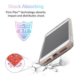 Peach Clear Glitter iPhone Case