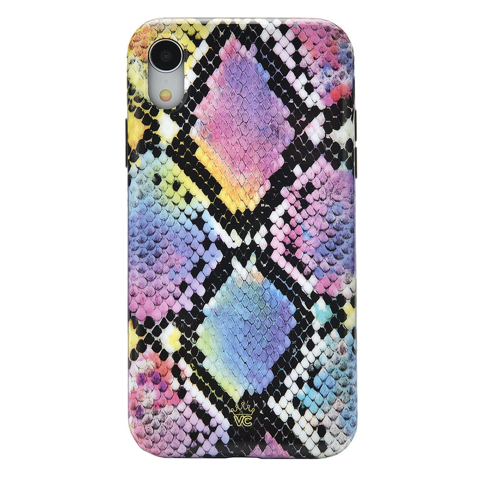 Neon Snakeskin iPhone Case