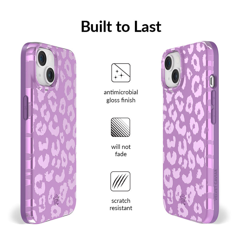 Amethyst Leopard iPhone Case