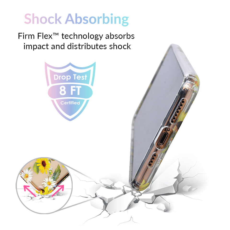 Sunflower Daisy Clear iPhone Case