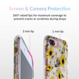 Sunflower Daisy Clear iPhone Case
