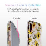 Sunflower Daisy Clear iPhone Case