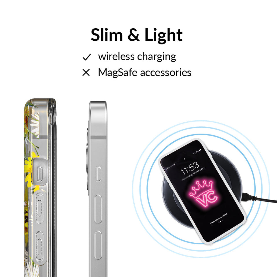 Sunflower Daisy Clear iPhone Case