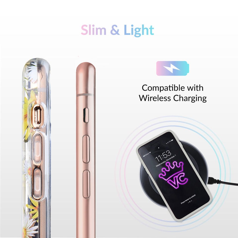 Sunflower Daisy Clear iPhone Case