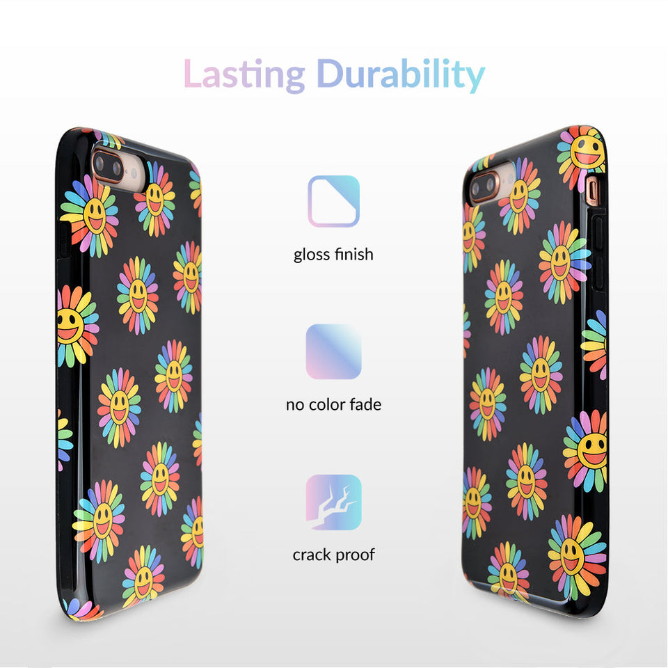 Rainbow Smiley iPhone Case