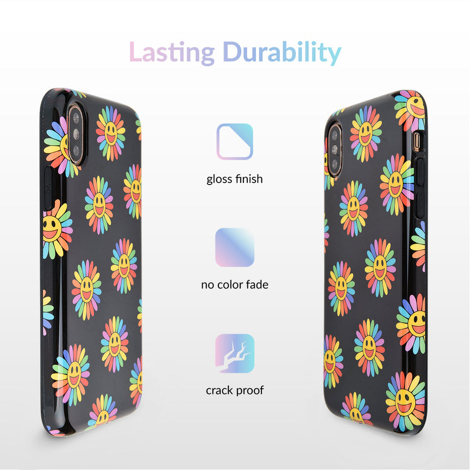 Rainbow Smiley iPhone Case