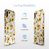 Sunflower Daisy Clear iPhone Case