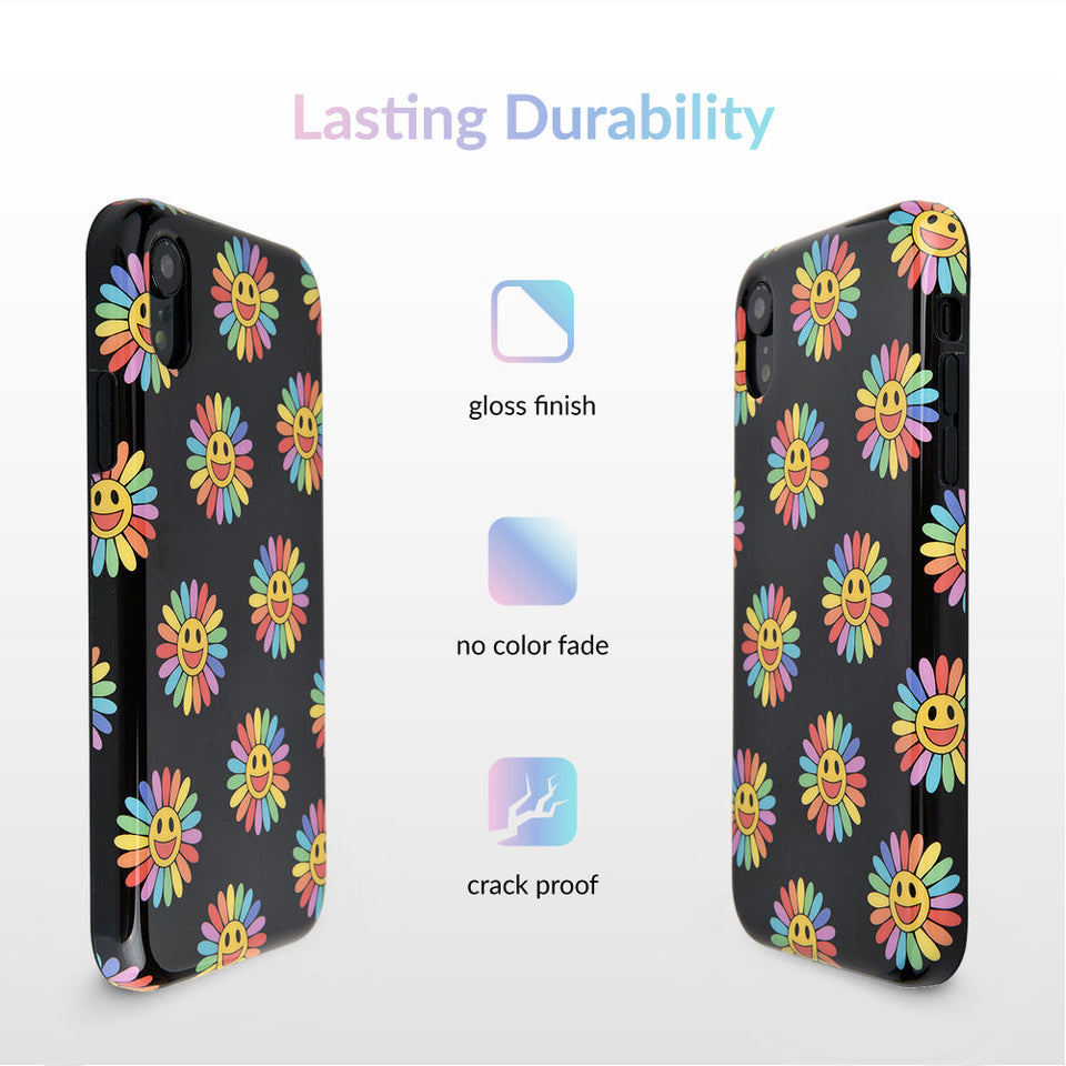 Rainbow Smiley iPhone Case