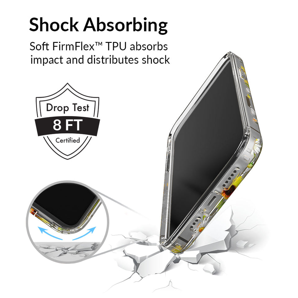 Sunflower Daisy Clear iPhone Case