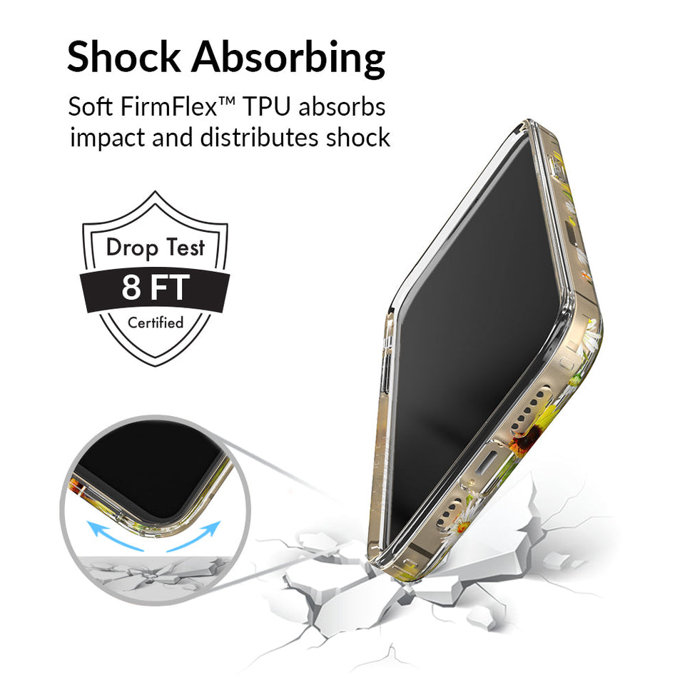 Sunflower Daisy Clear iPhone Case