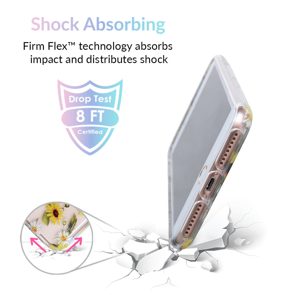 Sunflower Daisy Clear iPhone Case