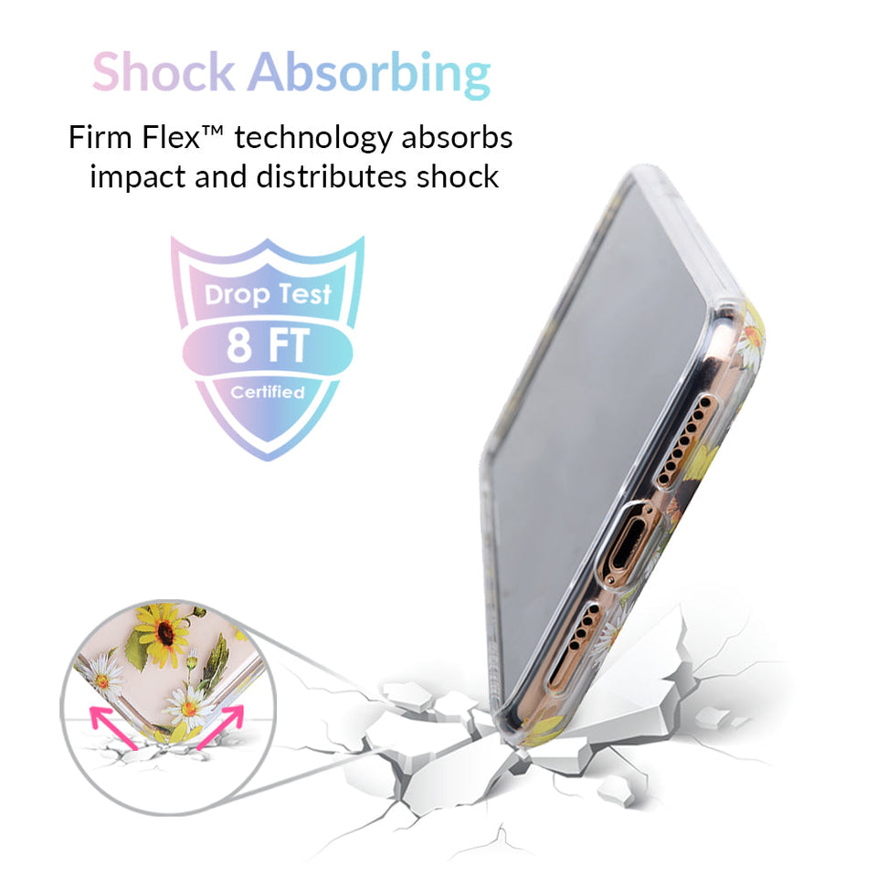 Sunflower Daisy Clear iPhone Case