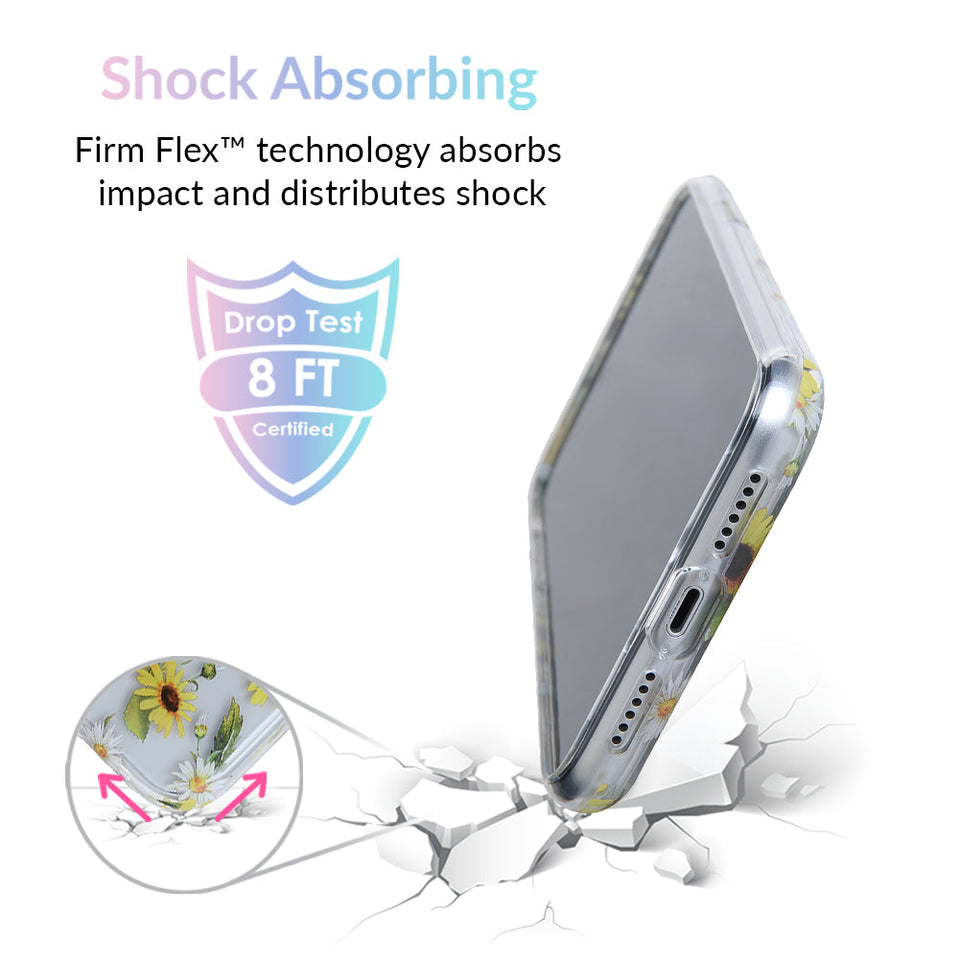 Sunflower Daisy Clear iPhone Case