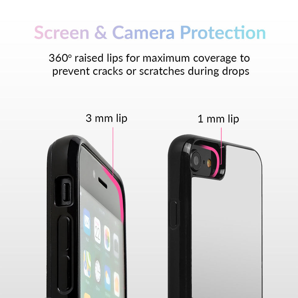 Silver Reflective Mirror iPhone Case