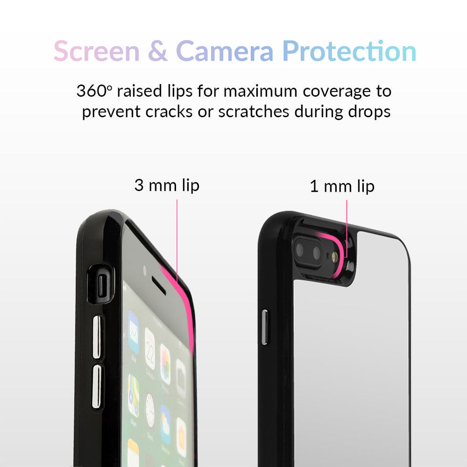 Silver Reflective Mirror iPhone Case