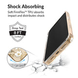 White and Gold Floral Clear iPhone Case