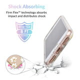 White and Gold Floral Clear iPhone Case