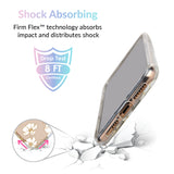 White and Gold Floral Clear iPhone Case