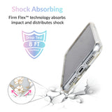 White and Gold Floral Clear iPhone Case